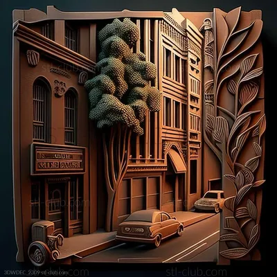 футуристическая 3d иллюстрация синего городского пейзажа с автомобилем на  улице абстрактный дизайн баннера, городской, абстрактный город, городские  здания фон картинки и Фото для бесплатной загрузки