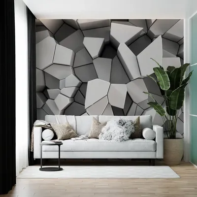 Фотообои на стену флизелиновые 3d геометрия Плитки. Соты 300x270 см Luxury  Walls AM22403 по цене 5900 ₽/шт. купить в Москве в интернет-магазине Леруа  Мерлен