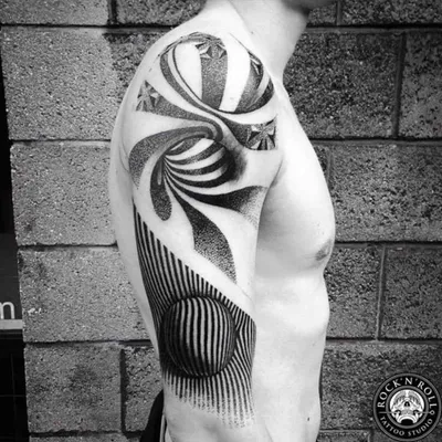 3d татуировка на груди, девушка» — создано в Шедевруме