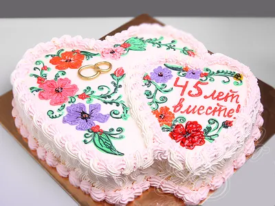 sofa_cake_ekb - Торт на годовщину свадьбы 👰 🎩 45-летие... | Facebook