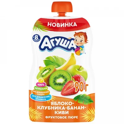 Пюре Агуша мультифрукт 0,90 г. д/п из раздела Детские консервированные смеси