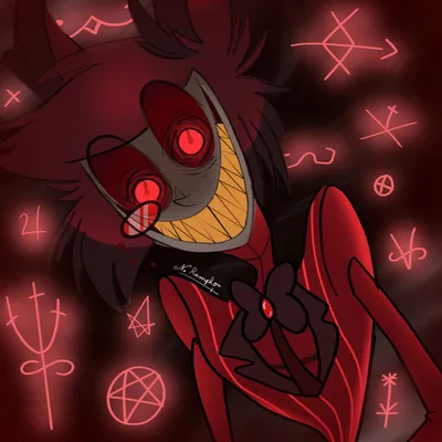 Hazbin Hotel Alastor\" Sticker for Sale by seyd-art | Redbubble