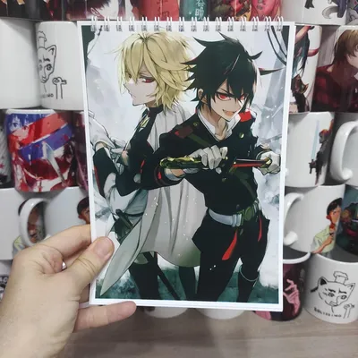 Обои Аниме Owari no Seraph, обои для рабочего стола, фотографии аниме,  owari no seraph, мика, юджиро, парни, последний, серафим Обои для рабочего  стола, скачать обои картинки заставки на рабочий стол.