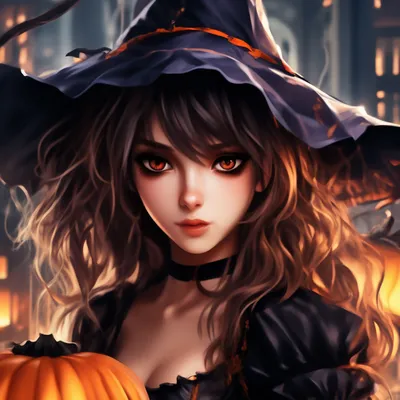 Pin by Hanna Grace Motol on Anime | Anime halloween, Halloween wallpaper  backgrounds, Anime witch