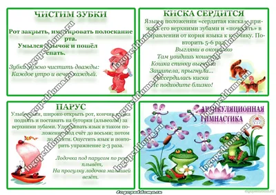 Логопедические карточки. Артикуляционная гимнастика. 4+ (34 карточки)