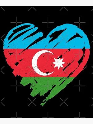 Azerbaijan National flag inside Big heart and meaning i LOVE. Original  color and proportion. vector illustration, set. Isolated on gray background  Stock Vector | Adobe Stock