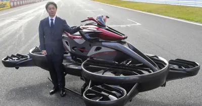 В Японии представили летающий байк | Пикабу