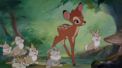 Walt Disney's BAMBI Cute Fawn Disney Movie Deer - Window Cling Decal  Sticker NEW | eBay