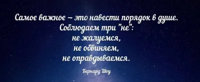 Какое правило трёх «не» советовал придерживаться Бернард Шоу, чтобы навести  порядок в душе? | Мудрая Тереза | Дзен