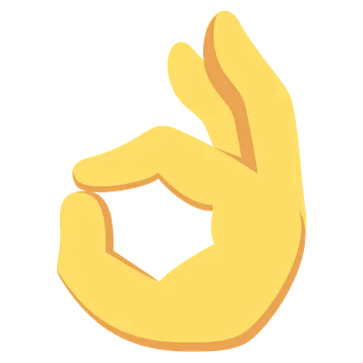 ok hand icon emoji sticker 28574095 PNG