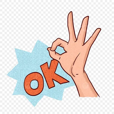 Ok hand gesture Royalty Free Vector Image - VectorStock