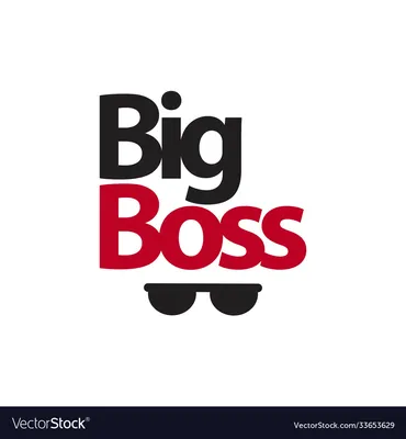 Big boss - hand drawn lettering phrase, isolated on the white background.  Fun brush ink inscription for photo overlays, typography greeting card or  t-shirt print, flyer, poster design. Stock Vector by ©TumanaNet