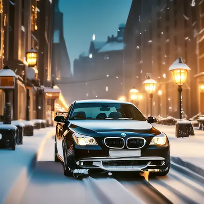 Черная BMW E60 Фото высокого …» — создано в Шедевруме