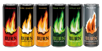 BURN ENERGY DRINK - 250ML CAN - NEW FROM POLAND - MUST TRY - APPLE KIWI  MANGO | eBay