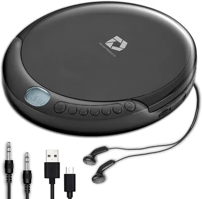Amazon.com: Deluxe Products CD Player Portable with 60 Second Anti Skip,  Stereo Earbuds, Includes Aux in Cable and AC USB Power Cable for use at  Home or in Car : Everything Else
