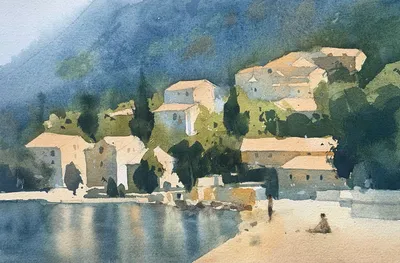 Panorama Of The Bay Of Kotor And The Town, Montenegro Фотография, картинки,  изображения и сток-фотография без роялти. Image 176101883