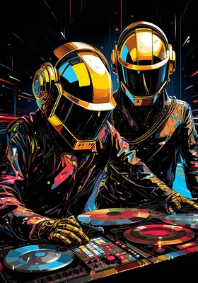 Daft Punk print by 2ToastDesign | Posterlounge