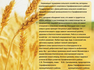 9 октября – День работника сельского хозяйства и перерабатывающей  промышленности | Грязинские известия