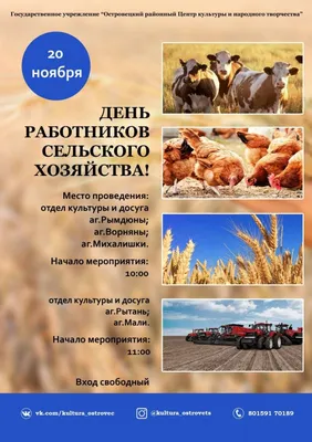 В России отмечается День работника сельского хозяйства и перерабатывающей  промышленности