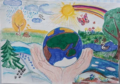 Празднуем с детьми День Земли. Идеи, шаблоны для поделок и эксперименты |  Funny Dani | Дзен