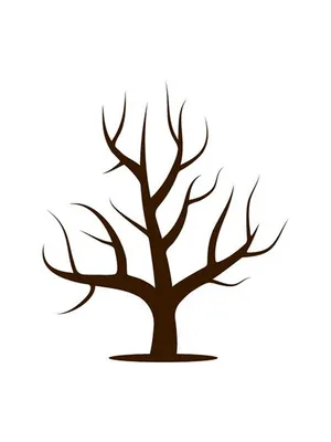 Ствол дерева с Branchs без листьев Иллюстрация штока - иллюстрации  насчитывающей вал, икона: 81467658