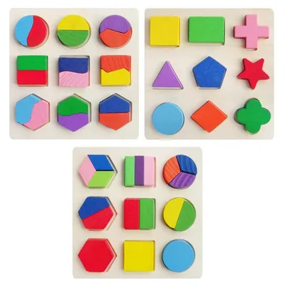 Деревянные детские детские головоломки геометрической формы. Геометрические  игрушки-головоломки. – лучшие товары в онлайн-магазине Джум Гик