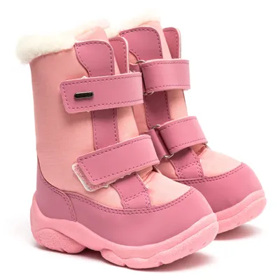 Купить онлайн детские зимние Сапоги ALASKA, Розовые - OLDCOM