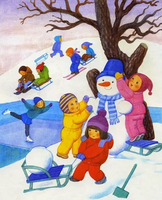 Каля Маля Галерея детских рисунков. : Зимние забавы
