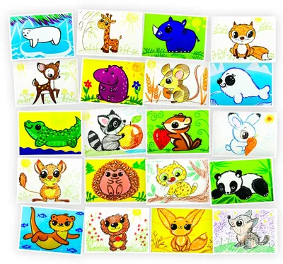 Карточки по теме \"Дикие животные\" для детей дошкольного возраста.