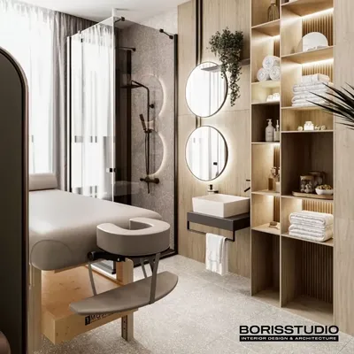 Массажный кабинет в современном стиле ⋆ Студия дизайна элитных интерьеров  Luxury Antonovich Design