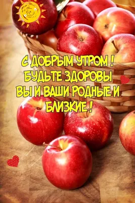 ДОБРОЕ УТРО! 🦋☀🍎💐🌞🌿🍎☀🦋 БУДЬТЕ ЗДОРОВЫ! 💗 | Доброе утро, Смешные  открытки, Утренние сообщения