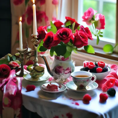 Доброе утро розы - красивые фото