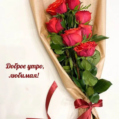 Доброе утро с розами красивые открытки для любимых