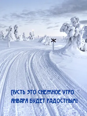 Снежное доброе утро открытки - 69 фото