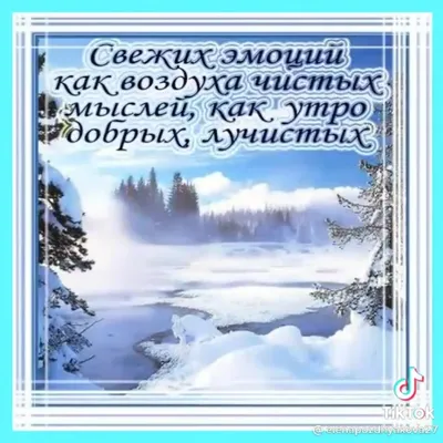 Зимние картинки \"Доброго утра и хорошего дня\" (65 штук)