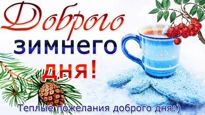 Зимние открытки \"Доброго дня!\" (245 шт.)