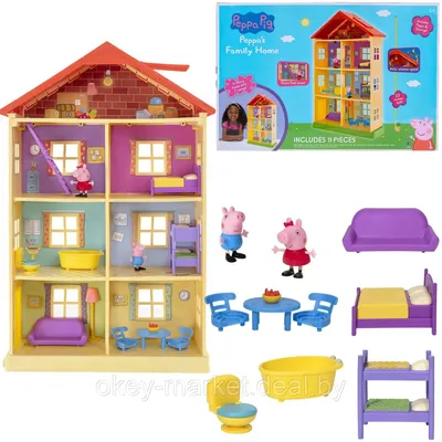 Peppa Pig House Art.PEP0700 Игровой набор Дом Пеппы купить по выгодной цене  в BabyStore.lv