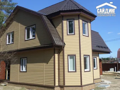 ≡ Отделка фасада дома блок хаусом по цене от 450 руб. за м2 | Гильдия  Плотников
