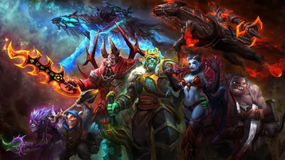 Обои на рабочий стол Персонажи из игры Dota 2, обои для рабочего стола,  скачать обои, обои бесплатно