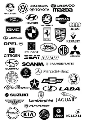 Эмблемы автомобилей и их названия распечатать | Car logos, Car brands  logos, All car logos