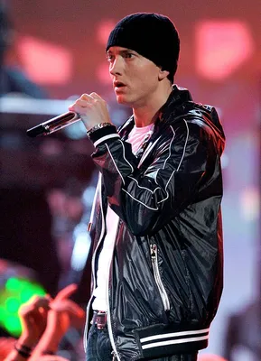 LOS ANGELES, CA - JANUARY 31: Rapper Eminem performs onstage during the  52nd Annual GRAMMY Awards held at Staples Center on… | Eminem, Eminem  photos, Eminem soldier