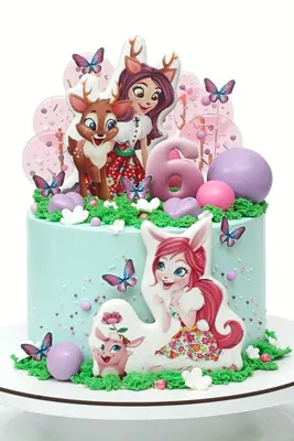 Cake Ukraine Kyiv. Cake ENCHANTIMALS | Animales de fondant, Modelos de  tortas, Tortas