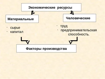 ЕГЭ по обществознанию: факторы производства