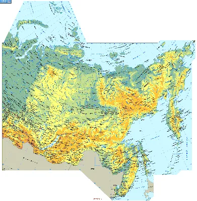 Рисунки физическая карта россии (47 фото) » Картинки, раскраски и трафареты  для всех - Klev.CLUB