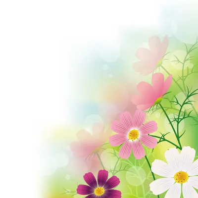 Фон с цветами 18 | Flowers background 18 » Векторные клипарты, текстурные  фоны, бекграунды, AI, EPS, SVG