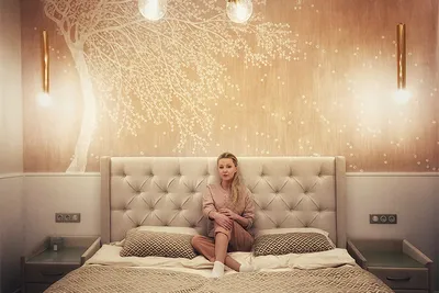 Растительные фотообои на стену над кроватью в уютную спальню Купить в  Москве | Магазин Узоры на Стене