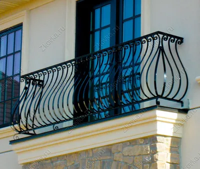 Купить Кованый объёмный французский балкон за 8 500 руб у производителя  \"Знатная ковка\"