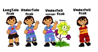 Frisk and Chara art fusion : r/Undertale