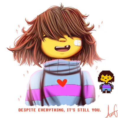 blind frisk | Undertale AUs Amino