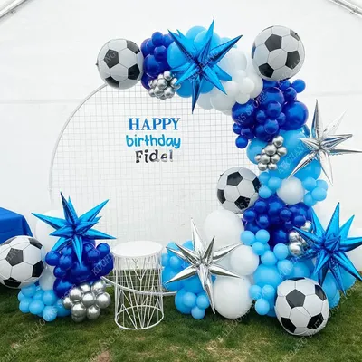 Футбольная тематика, дневной свет, украшение для дня рождения мальчика,  цепочка для воздушных шаров, принадлежности для футбольвечерние, Globos  2022 | AliExpress